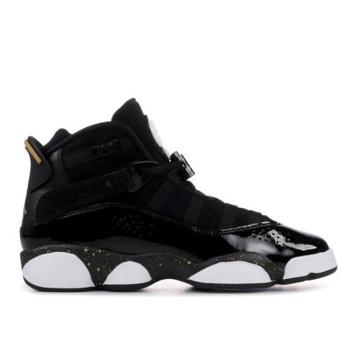 【 AIR JORDAN JORDAN 6 RINGS GS 'BLACK METALLIC GOLD' / BLACK METALLIC GOLD WHITE 】 ナイキ リング 黒色 ブラック ゴールド 白色 ホワイト エアジョーダン ジュニア キッズ ベビー マタニティ スニーカー|スニケス
