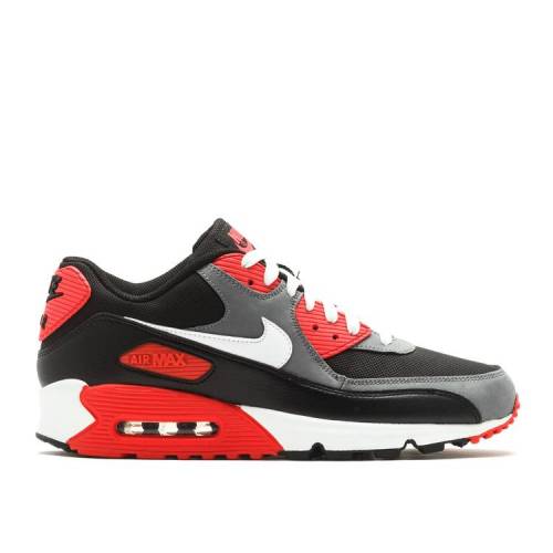 【 NIKE AIR MAX 90 CLASSIC 'BLACK INFRARED' / BLACK WHITE FLINT GREY HOT RED 】 マックス クラシック 黒色 ブラック 白色 ホワイト 灰色 グレー 赤 レッド エアマックス スニーカー メンズ ナイキ｜スニケス