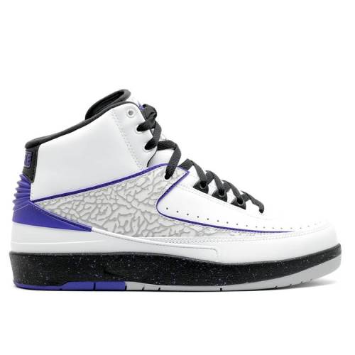 【 AIR JORDAN JORDAN 2 RETRO \u0027CONCORD\u0027 / WHITE.DRK CONCORD BLCK WOLF GRY 】 ナイキ 調和 コン吊りひも エアジョーダン WHITE.DRK スニーカー メンズ