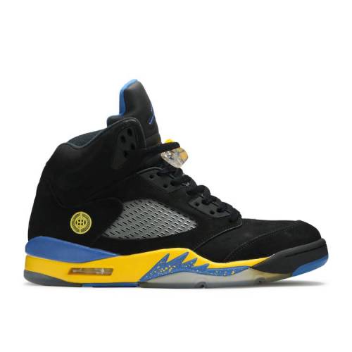 【 AIR JORDAN JORDAN 5 RETRO 'SHANGHAI SHEN' / BLACK VARSITY ROYAL VARSITY 】 ナイキ 黒色 ブラック エアジョーダン スニーカー メンズ｜スニケス