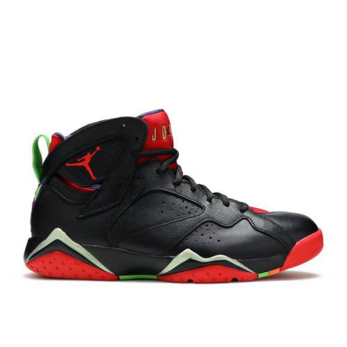 【 AIR JORDAN JORDAN 7 RETRO \u0027MARVIN THE MARTIAN\u0027 / BLACK UNIVERSITY RED POISON 】 ナイキ 黒いこと 黒いこと 赤 赤いこと エアジョーダン スニーカー メンズ