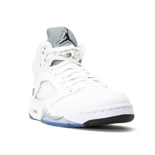 エアジョーダン Air Jordan エア 白色 ホワイト エアジョーダン Metallic White スニーカー メンズ Air 5 Retro 15 White Metallic Silverblack Av Drop Com