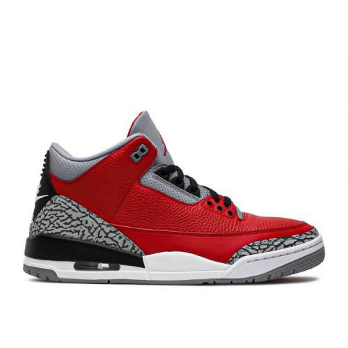 【 AIR JORDAN JORDAN 3 RETRO SE \u0027UNITE\u0027 / FIRE RED FIRE RED CEMENT GREY 】 ナイキ 火の手 赤 赤いこと 薄墨色 シメント 薄墨色 エアジョーダン スニーカー メンズ