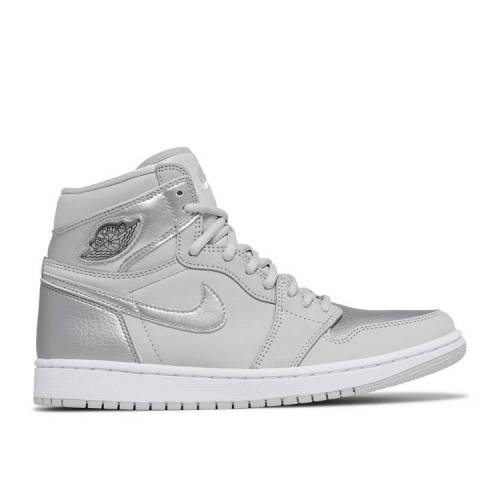 【 AIR JORDAN JORDAN 1 RETRO HIGH OG CO.JP 'TOKYO' / NEUTRAL GREY WHITE METALLIC 】 ナイキ ハイ 灰色 グレー 白色 ホワイト エアジョーダン スニーカー メンズ|スニケス
