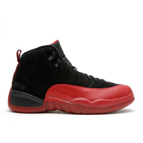 【 AIR JORDAN JORDAN 12 RETRO 'FLU GAME' 2009 / BLACK VARSITY RED 】 ナイキ 黒色 ブラック 赤 レッド エアジョーダン スニーカー メンズ