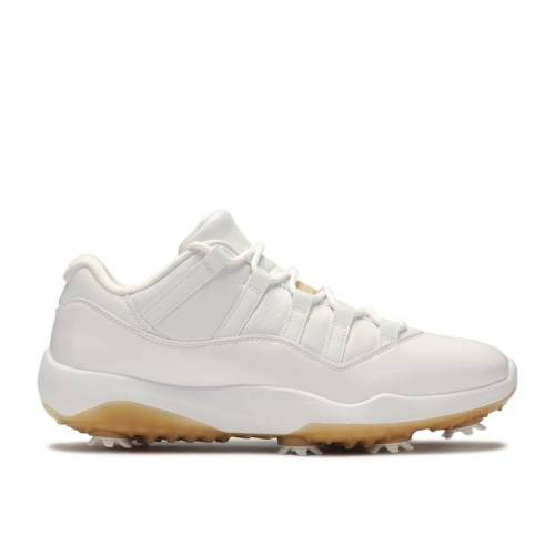 【 AIR JORDAN JORDAN 11 LOW GOLF 'METALLIC GOLD' / WHITE METALLIC GOLD 】 ナイキ ゴルフ 白色 ホワイト ゴールド エアジョーダン スニーカー メンズ|スニケス