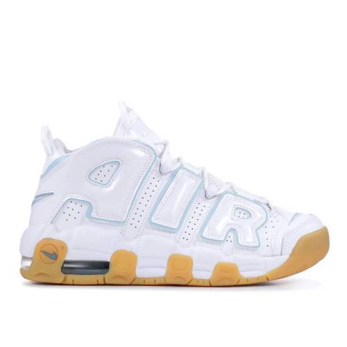 【 NIKE AIR MORE UPTEMPO GS 'OCEAN BLISS' / WHITE NOISE AQUA GUM LIGHT BROWN 】 アップテンポ 白色 ホワイト アクア 茶色 ブラウン エアモアアップテンポ モアテン ジュニア キッズ ベビー マタニティ スニー|スニケス