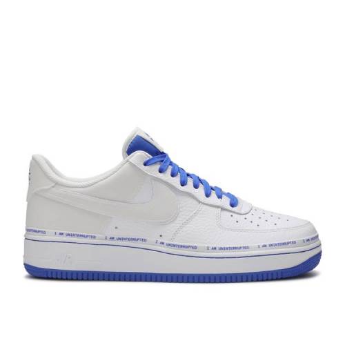 【 NIKE UNINTERRUPTED X AIR FORCE 1 LOW QS MORE THAN / WHITE RACER BLUE 】 白色 ホワイト 青色 ブルー エアフォース スニーカー メンズ ナイキ