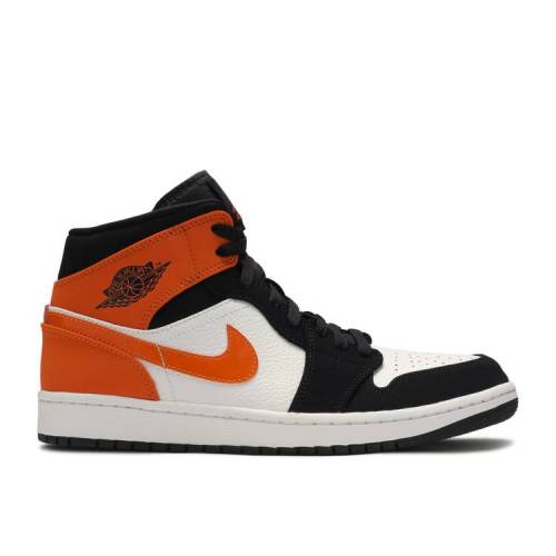 【 AIR JORDAN JORDAN 1 MID 'SHATTERED BACKBOARD' / BLACK STARFISH WHITE 】 ナイキ ミッド 黒色 ブラック 白色 ホワイト エアジョーダン スニーカー メンズ
