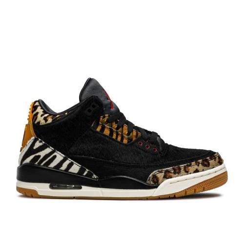 【 AIR JORDAN JORDAN 3 RETRO SE 'ANIMAL INSTINCT' / BLACK DARK MOCHA ROPE MULTI 】 ナイキ 黒色 ブラック エアジョーダン スニーカー メンズ|スニケス