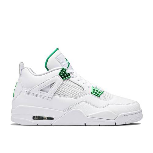 【 AIR JORDAN JORDAN 4 RETRO 'GREEN METALLIC' / WHITE PINE GREEN METALLIC SILVER 】 ナイキ 白色 ホワイト 緑 グリーン 銀色 シルバー エアジョーダン スニーカー メンズ|スニケス
