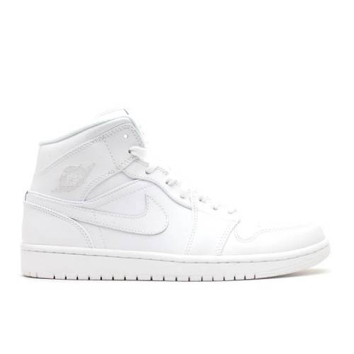【 AIR JORDAN JORDAN 1 MID 'WHITE' / WHITE WHITE WHITE 】 ナイキ ミッド 白色 ホワイト エアジョーダン スニーカー メンズ