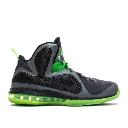 【 NIKE LEBRON 9 \u0027DUNKMAN\u0027 / DARK GREY BLACK VOLT 】 レブロン 薄墨色 薄墨色 黒いこと 黒いこと スニーカー メンズ ナイキ