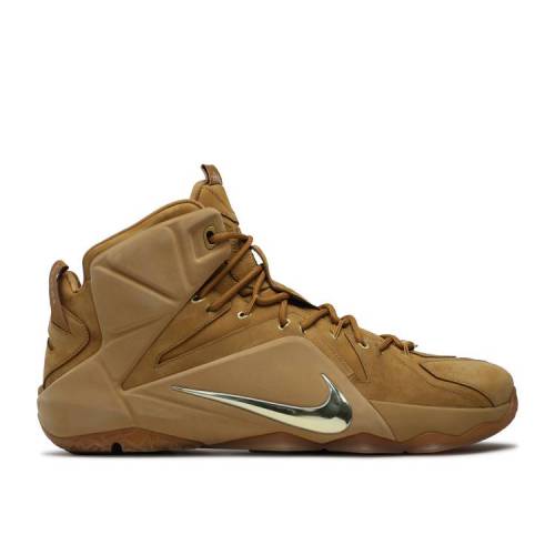 【 NIKE LEBRON 12 EXT \u0027WHEAT\u0027 / WHEAT METALLIC GOLD WHEAT 】 レブロン ウィート ゴールド スニーカー メンズ ナイキ