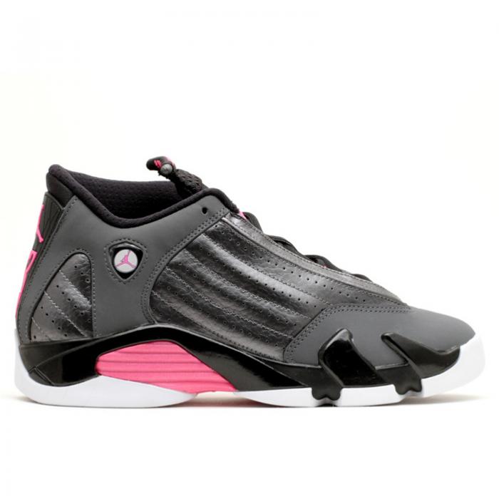 【 AIR JORDAN JORDAN 14 RETRO GG 'HYPER PINK' / MTLC DRK GRY HYPR PNK BLCK WHT 】 ナイキ エアジョーダン スニーカー ジュニア キッズ メンズ