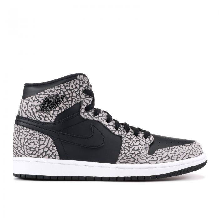【 AIR JORDAN JORDAN 1 RETRO HIGH 'BLACK ELEPHANT' / BLACK GYM RED CMNT GRY ANTHRCT 】 ナイキ ハイ 黒色 ブラック 赤 レッド エアジョーダン スニーカー メンズ｜スニケス