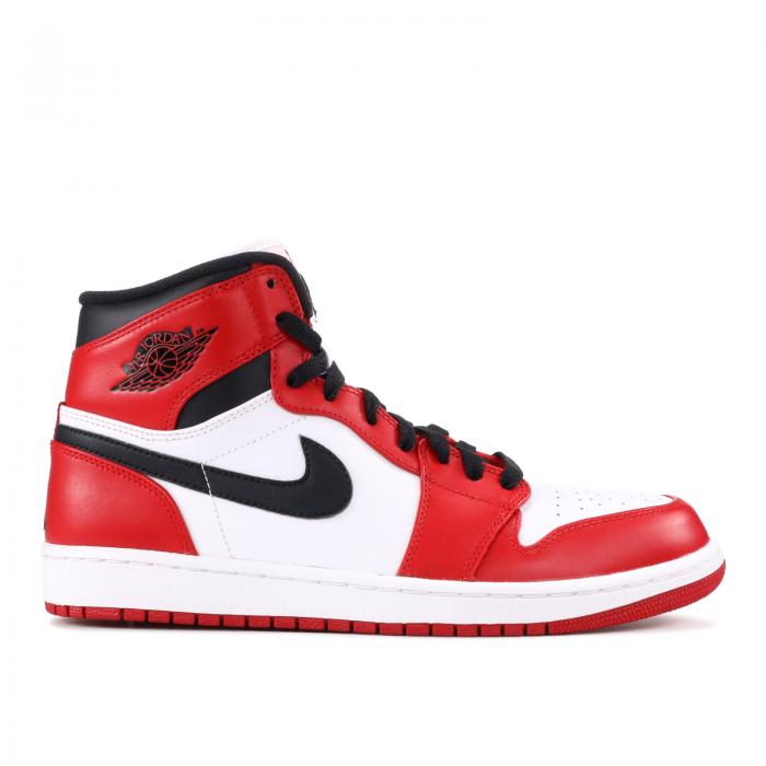 【 AIR JORDAN JORDAN 1 RETRO HIGH \u0027CHICAGO\u0027 2013 / WHITE VARSITY RED BLACK 】 ナイキ 御機嫌 白いこと 白いこと 赤 赤いこと 黒いこと 黒いこと エアジョーダン スニーカー メンズ
