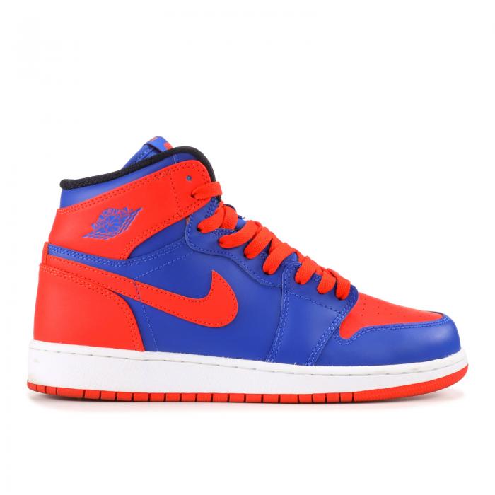 エアジョーダン Air Jordan エア ハイ ゲーム チーム エアジョーダン Knicks ゲームロイヤル 青 ブルー ジュニア キッズ Air Game Team 1 High Og Gs Orangegm Ryl Onpointchiro Com