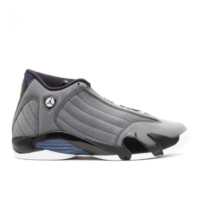 【 AIR JORDAN JORDAN 14 RETRO \u0027GRAPHITE NAVY\u0027 / LT GRAPHITE MID NAVY BLACK WHITE 】 ナイキ ミッド 紺色 米国海軍 黒いこと 黒いこと 白いこと 白いこと エアジョーダン スニーカー メンズ