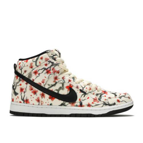 【 NIKE SB DUNK HIGH PRO 'CHERRY BLOSSOM' / SAIL BLACK LIGHT CRIMSON WHITE 】 エスビー ダンク ハイ プロ 黒色 ブラック クリムゾン 白色 ホワイト ダンクハイ スニーカー メンズ ナイキ｜スニケス