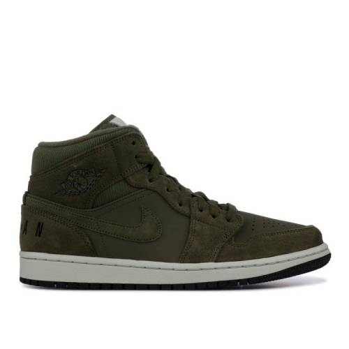 楽天市場】NIKE AIR JORDAN 1 MID olive canvas/black-white ナイキ