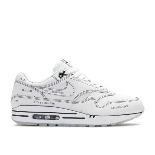 【 NIKE AIR MAX 1 'SKETCH TO SHELF - WHITE' / WHITE WHITE BLACK 】 マックス 白色 ホワイト 黒色 ブラック エアマックス スニーカー メンズ ナイキ|スニケス