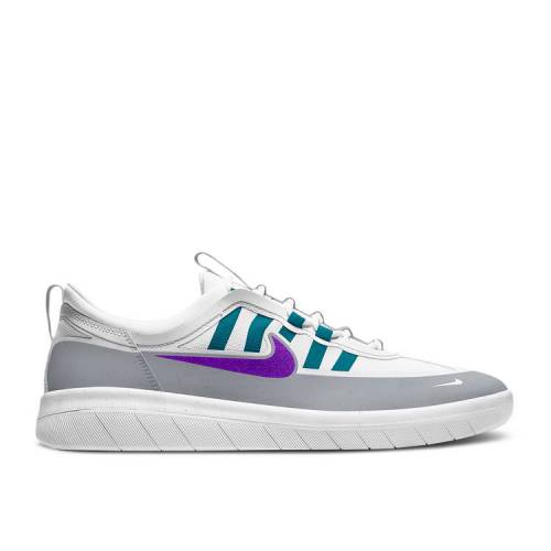 【 NIKE NYJAH FREE 2 SB 'GRAPE' / WOLF GREY BRIGHT SPRUCE PURE 】 フリー エスビー 灰色 グレー ピュア スニーカー メンズ ナイキ