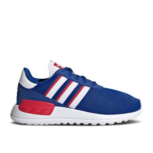 【 ADIDAS LA TRAINER STAN J 'BLUE SCARLET' / ROYAL BLUE CLOUD WHITE SCARLET 】 アディダス ロサンゼルス トレーナー 青色 ブルー 白色 ホワイト ジュニア キッズ ベビー マタニティ スニーカー|スニケス