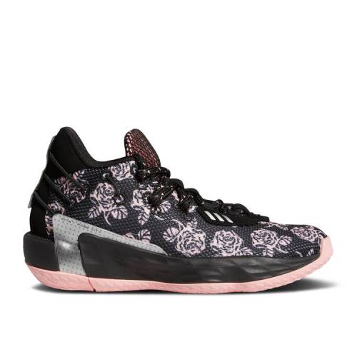【 ADIDAS DAME 7 J 'ROSE CITY' / CORE BLACK GLOW PINK SILVER 】 アディダス コア 黒色 ブラック ピンク 銀色 シルバー ジュニア キッズ ベビー マタニティ スニーカー