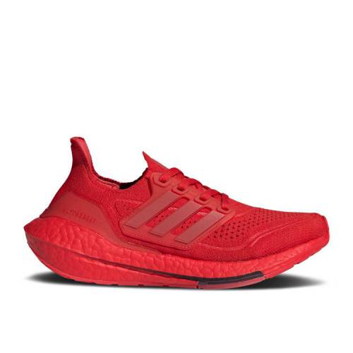 【 ADIDAS ULTRABOOST 21 J 'VIVID RED' / VIVID RED VIVID RED CORE BLACK 】 アディダス 赤 レッド コア 黒色 ブラック ジュニア キッズ ベビー マタニティ スニーカー｜スニケス