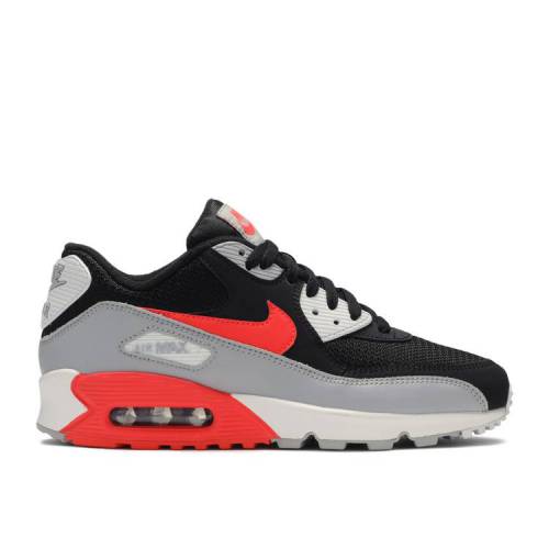 【 NIKE AIR MAX 90 ESSENTIAL \u0027BRIGHT CRIMSON\u0027 / WOLF GREY BLACK WHITE BRIGHT 】 マックス 薄墨色 薄墨色 黒いこと 黒いこと 白いこと 白いこと 大気圏マックス スニーカー メンズ ナイキ