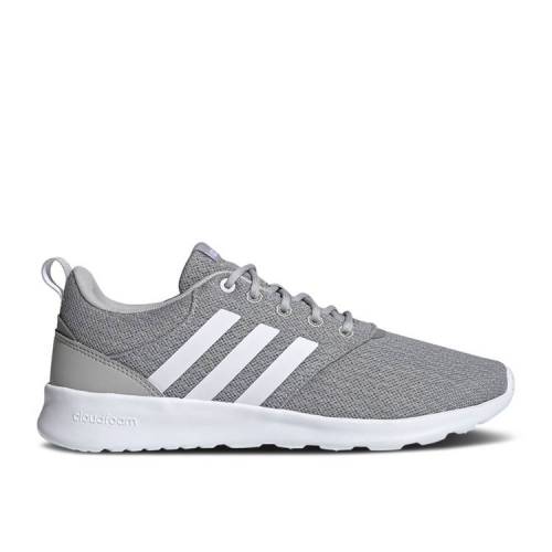 【 ADIDAS WMNS QT RACER 2.0 \u0027GREY WHITE\u0027 / GREY TWO CLOUD WHITE GREY THREE 】 アディダス 薄墨色 薄墨色 白いこと 白いこと スニーカー レディース