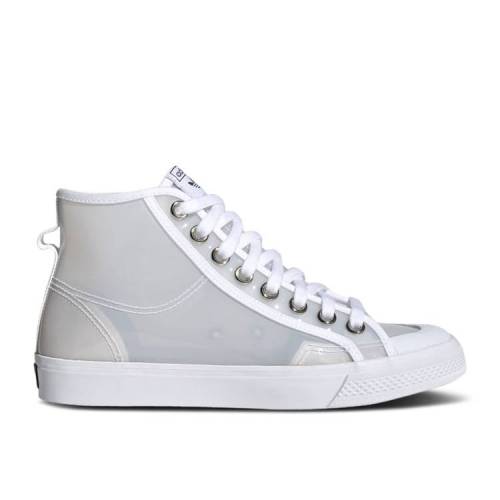 【 ADIDAS WMNS NIZZA HIGH 'TRANSLUCENT TINT - CLOUD WHITE' / CLOUD WHITE CORE BLACK SILVER 】 アディダス ハイ 白色 ホワイト コア 黒色 ブラック 銀色 シルバー スニーカー レディース