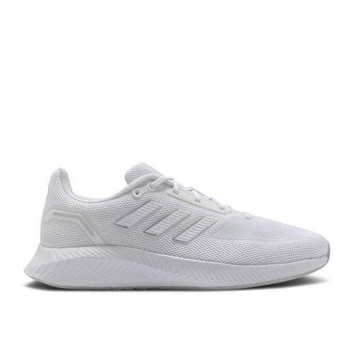 【 ADIDAS WMNS RUNFALCON 2.0 'WHITE SILVER METALLIC / CLOUD WHITE CLOUD WHITE SILVER 】 アディダス 銀色 シルバー 白色 ホワイト スニーカー レディース