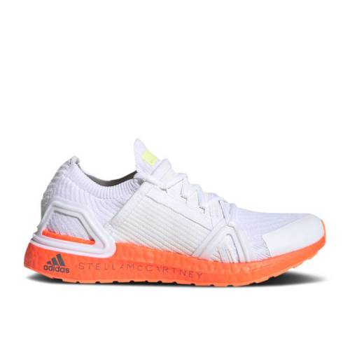 【 ADIDAS STELLA MCCARTNEY X WMNS ULTRABOOST 20 \u0027WHITE SOLAR ORANGE\u0027 / CLOUD WHITE CLOUD WHITE CLOUD 】 アディダス 白いこと 白いこと スニーカー レディース
