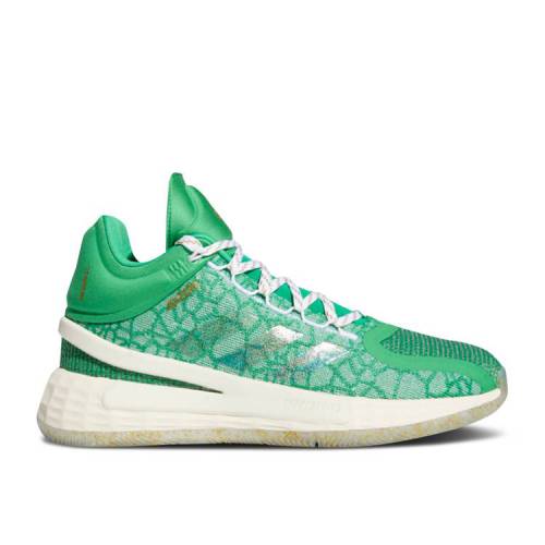 【 ADIDAS D ROSE 11 'CHRISTMAS PACK' / VIVID GREEN GOLD METALLIC CREAM 】 アディダス ローズ 緑 グリーン ゴールド クリーム スニーカー メンズ