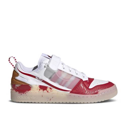 【 ADIDAS FORUM LOW 'SCARY CLOWN' / CLOUD WHITE ACTIVE MAROON CORE 】 アディダス フォーラム 白色 ホワイト マルーン コア スニーカー メンズ｜スニケス