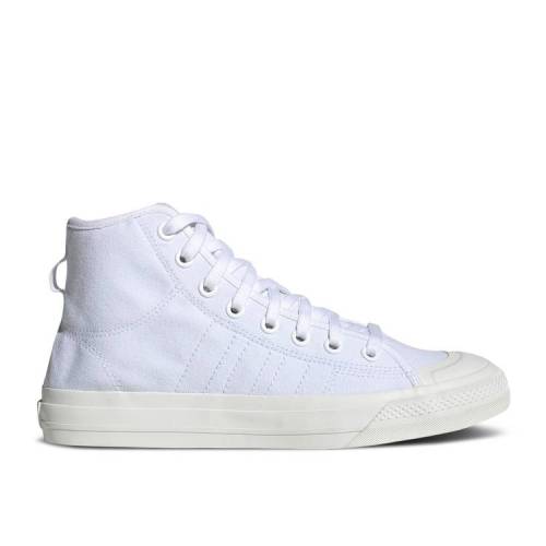 【 ADIDAS NIZZA HIGH RF 'TRIPLE WHITE' 2020 / CLOUD WHITE CLOUD WHITE OFF 】 アディダス ハイ 白色 ホワイト スニーカー メンズ