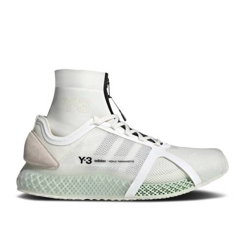 【 ADIDAS Y-3 RUNNER 4D IOW MID CORE WHITE / CORE WHITE OFF WHITE BLACK 】 アディダス ミッド コア 白色 ホワイト 黒色 ブラック スニーカー メンズ