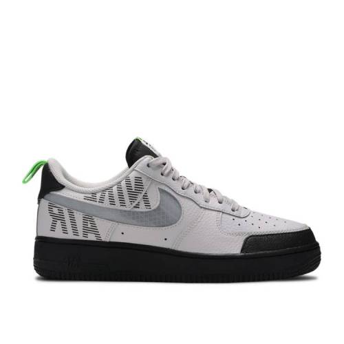 【 NIKE AIR FORCE 1 LOW \u0027UNDER CONSTRUCTION - GREY\u0027 / VAST GREY GUNSMOKE BLACK 】 薄墨色 薄墨色 黒いこと 黒いこと 空軍 スニーカー メンズ ナイキ