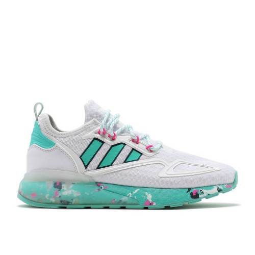 【 ADIDAS ZX 2K BOOST 'WHITE ACTIVE MINT' / CLOUD WHITE ACID MINT SCREAMING 】 アディダス ブースト 白色 ホワイト スニーカー メンズ 30,875円
