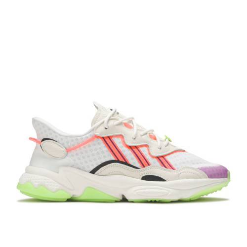 【 ADIDAS OZWEEGO \'SIGNAL GREEN PURPLE\' / OFF WHITE SIGNAL GREEN GLORY 】 アディダス 緑 グリーン 白色 ホワイト スニーカー メンズ|スニケス