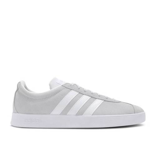 【 ADIDAS WMNS VL COURT \u0027HALO BLUE\u0027 / HALO BLUE CLOUD WHITE GREY FIVE 】 アディダス 厚地の外套 青味 青み 白いこと 白いこと 薄墨色 薄墨色 スニーカー レディース