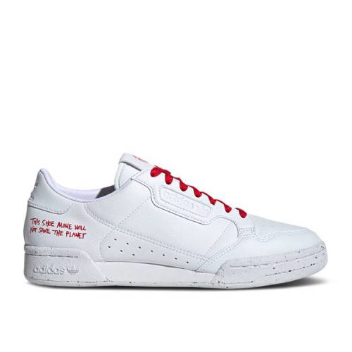 【 ADIDAS CONTINENTAL 80 'SUSTAINABILITY' / CLOUD WHITE CLOUD WHITE SCARLET 】 アディダス 白色 ホワイト スニーカー メンズ|スニケス