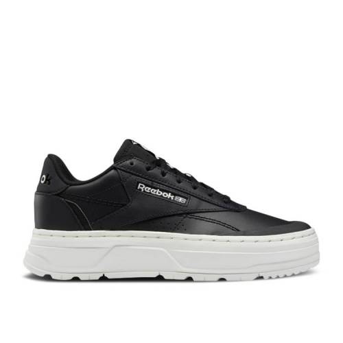 【 REEBOK WMNS CLUB C DOUBLE GEO \u0027BLACK CHALK\u0027 / CORE BLACK CORE BLACK CHALK 】 リーボック 野球クラブ 中核グループ 黒いこと 黒いこと スニーカー レディース