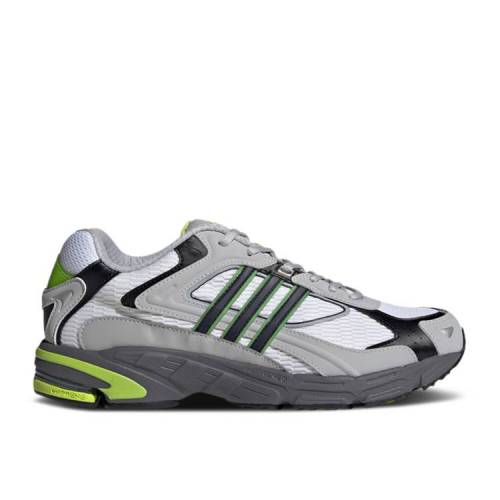 【 ADIDAS RESPONSE CL 'GREY SOLAR LIME' / CLOUD WHITE CORE BLACK SEMI 】 アディダス レスポンス 白色 ホワイト コア 黒色 ブラック スニーカー メンズ｜スニケス