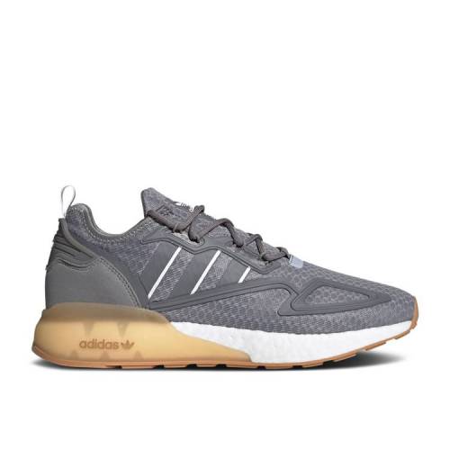 【 ADIDAS ZX 2K BOOST 'GREY GUM' / GREY THREE CLOUD WHITE GUM 】 アディダス ブースト 灰色 グレー 白色 ホワイト スニーカー メンズ
