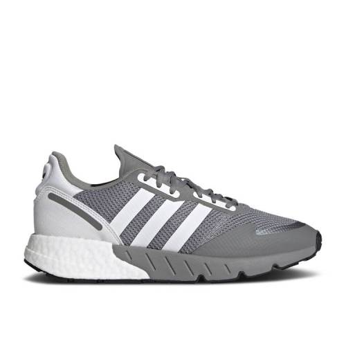 【 ADIDAS ZX 1K BOOST 'GREY' / GREY THREE CLOUD WHITE CORE 】 アディダス ブースト 灰色 グレー 白色 ホワイト コア スニーカー メンズ