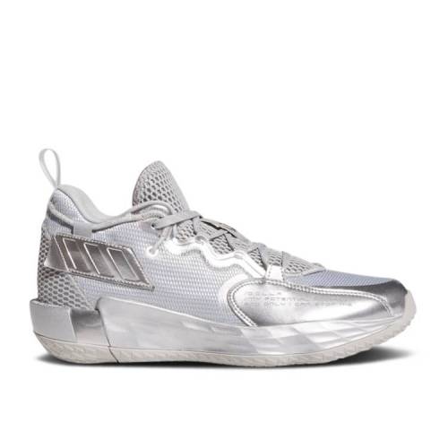 【 ADIDAS DAME 7 EXTPLY 'SILVER METALLIC' / GREY TWO SILVER METALLIC CLOUD 】 アディダス 灰色 グレー 銀色 シルバー スニーカー メンズ｜スニケス