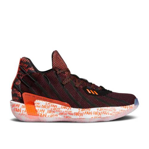 【 ADIDAS DAME 7 'I AM MY OWN FAN 2KDAY' / CORE BLACK SOLAR RED CLOUD WHITE 】 アディダス コア 黒色 ブラック 赤 レッド 白色 ホワイト スニーカー メンズ